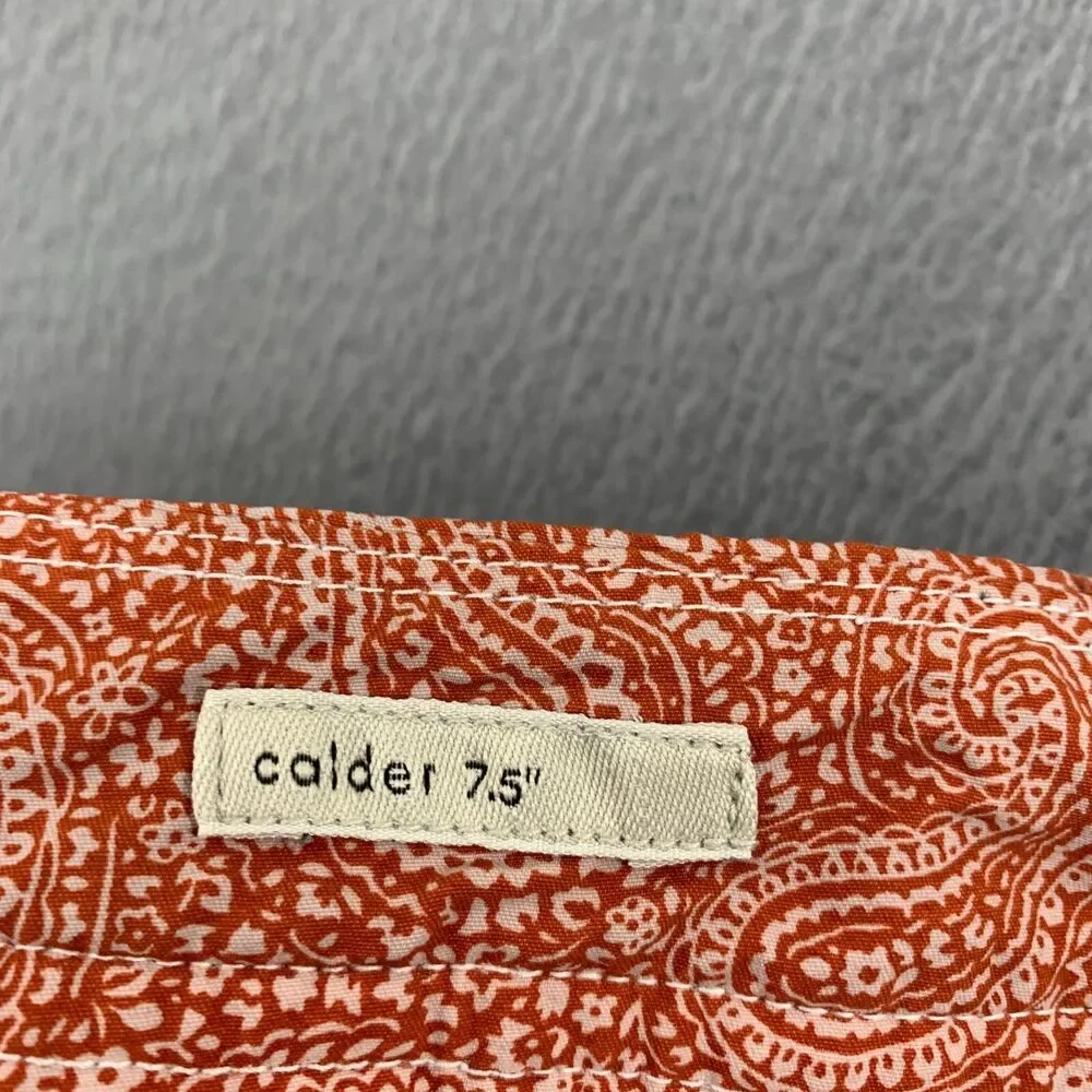 Onia Mens The Calder Board Shorts Swim Trunks Mens Size 40 Paisley Print Lined